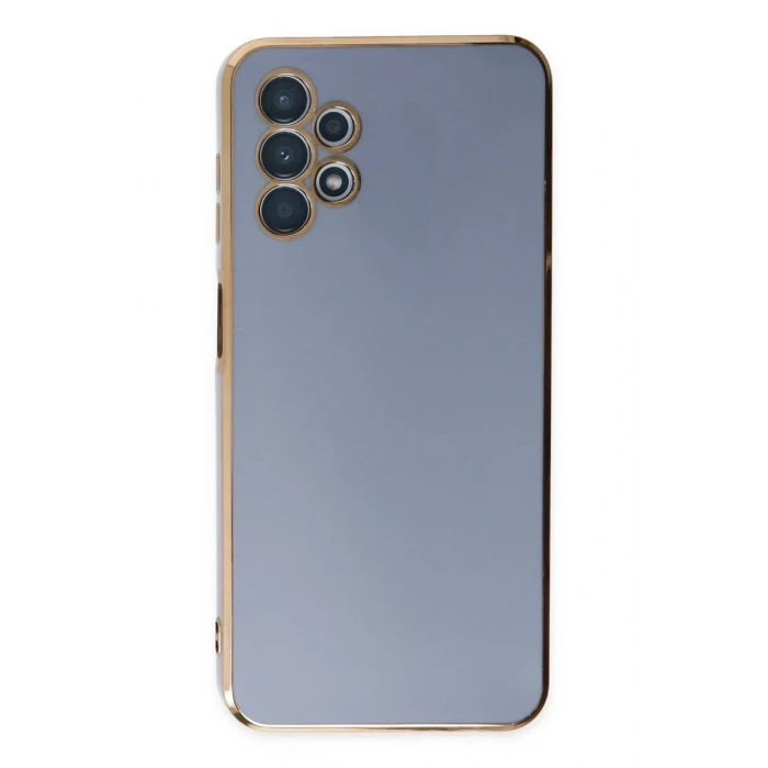 Newface Samsung Galaxy A13 4G Kılıf Volet Silikon - Mavi