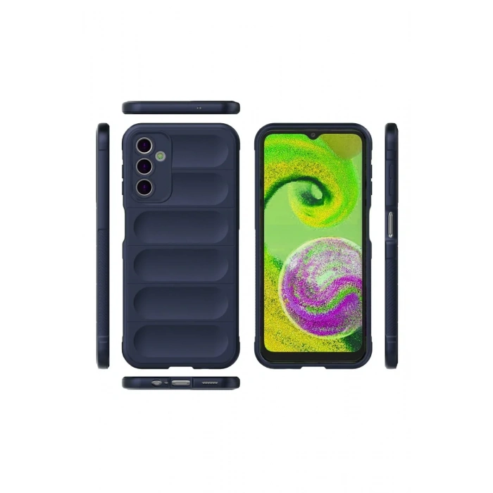 Newface Samsung Galaxy A14 4G Kılıf Optimum Silikon - Lacivert
