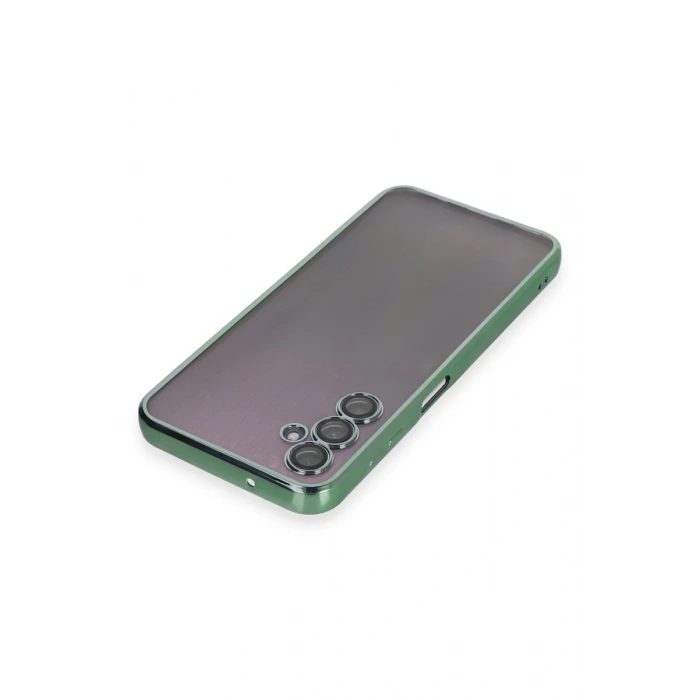 Newface Samsung Galaxy A14 4G Kılıf Razer Lensli Silikon - Yeşil