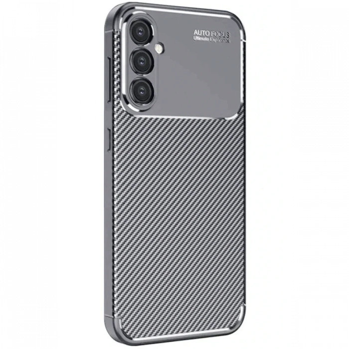 Newface Samsung Galaxy A16 5G Kılıf Auto Focus Karbon Kapak - Gri