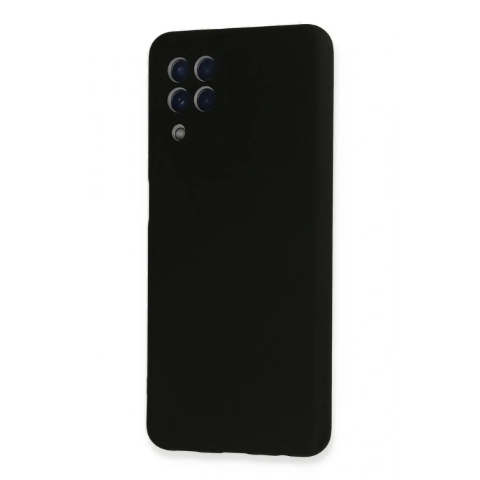 Newface Samsung Galaxy A22 Kılıf Nano içi Kadife Silikon - Siyah