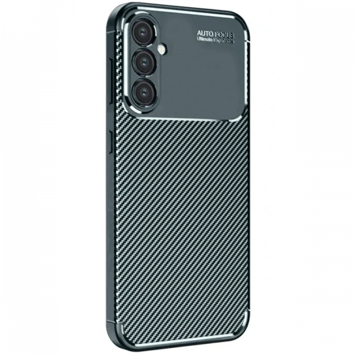 Newface Samsung Galaxy A26 Kılıf Auto Focus Karbon Kapak - Koyu Yeşil
