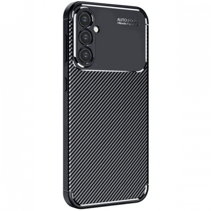 Newface Samsung Galaxy A26 Kılıf Auto Focus Karbon Kapak - Siyah