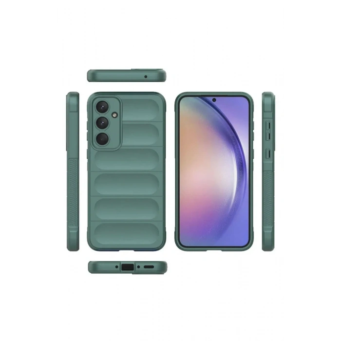 Newface Samsung Galaxy A26 Kılıf Optimum Silikon - Koyu Yeşil