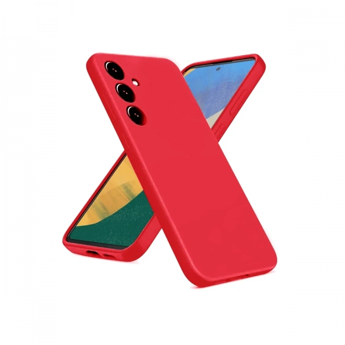 Newface Samsung Galaxy A36 Kılıf Nano içi Kadife Silikon - Kırmızı
