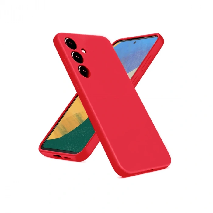 Newface Samsung Galaxy A36 Kılıf Nano içi Kadife Silikon - Kırmızı