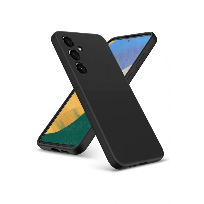 Newface Samsung Galaxy A36 Kılıf Nano içi Kadife Silikon - Siyah