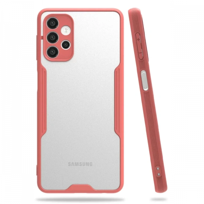 Newface Samsung Galaxy A52 Kılıf Platin Silikon - Pembe