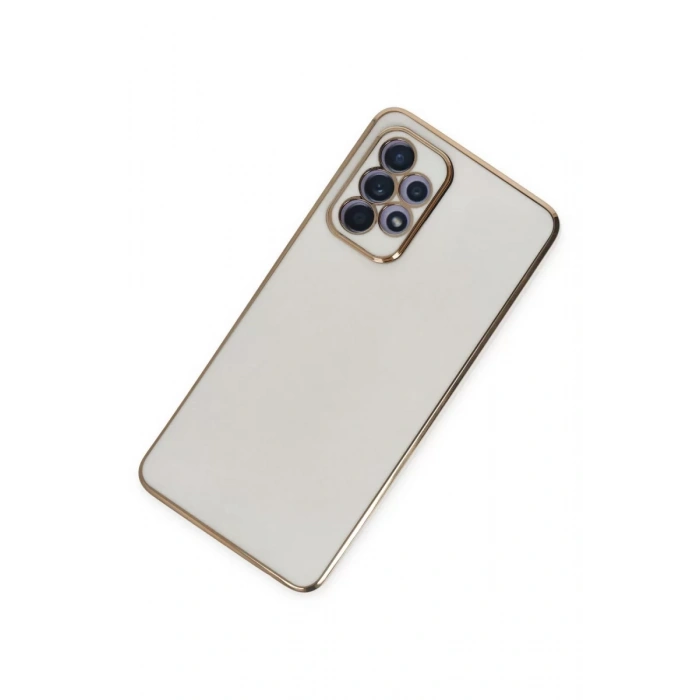 Newface Samsung Galaxy A52 Kılıf Volet Silikon - Beyaz