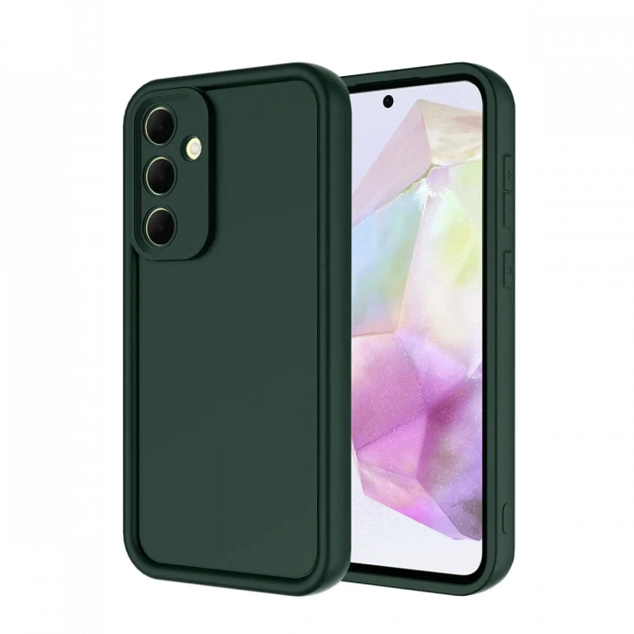 Newface Samsung Galaxy A56 Kılıf Viera Silikon - Koyu Yeşil