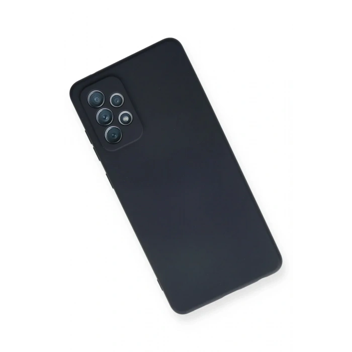 Newface Samsung Galaxy A72 Kılıf Nano içi Kadife Silikon - Lacivert