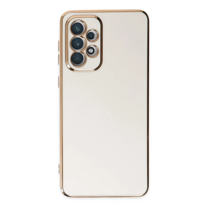 Newface Samsung Galaxy A73 5G Kılıf Volet Silikon - Beyaz
