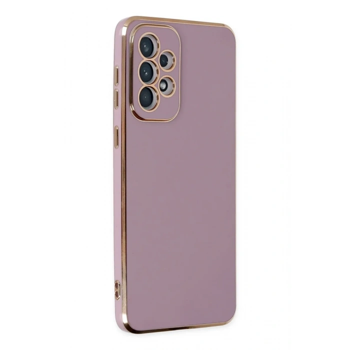 Newface Samsung Galaxy A73 5G Kılıf Volet Silikon - Mor