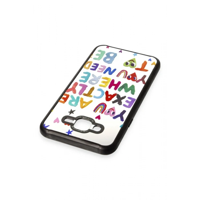Newface Samsung Galaxy J7 Kılıf Mirror Desenli Kapak - Mirror - 10