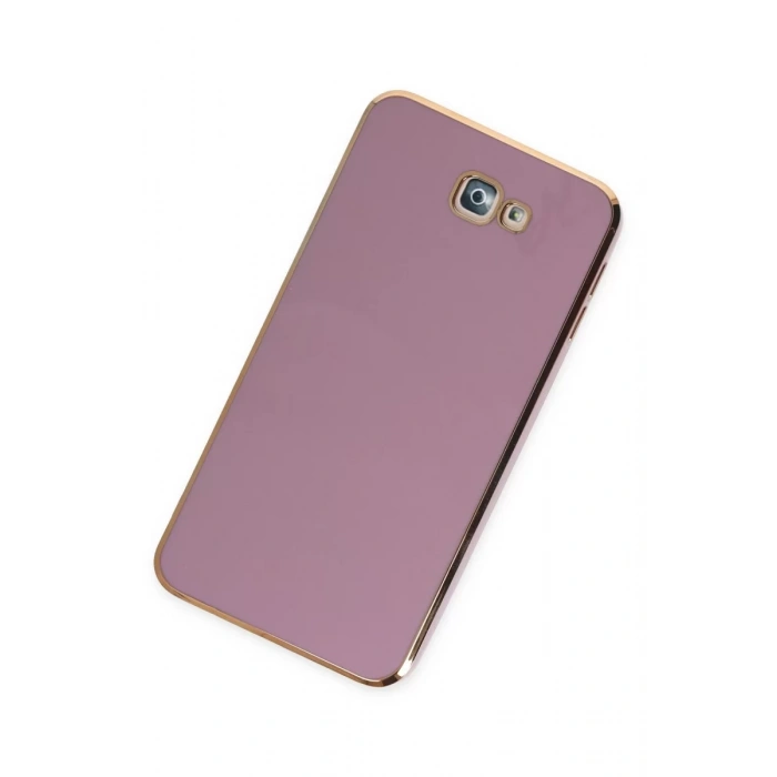 Newface Samsung Galaxy J7 Prime Kılıf Volet Silikon - Mor