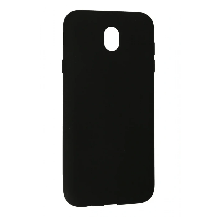 Newface Samsung Galaxy J7 Pro / J730 Kılıf Nano içi Kadife Silikon - Siyah