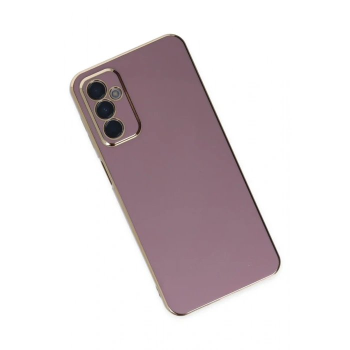 Newface Samsung Galaxy M23 Kılıf Volet Silikon - Mor