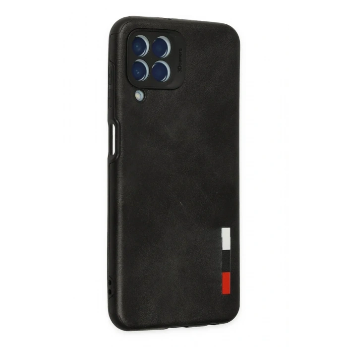 Newface Samsung Galaxy M33 Kılıf Loop Deri Silikon - Siyah