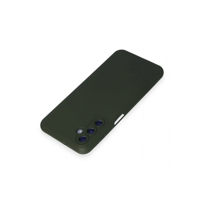 Newface Samsung Galaxy M34 5G Kılıf Nano içi Kadife Silikon - Koyu Yeşil