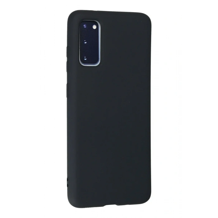Newface Samsung Galaxy S20 Kılıf Nano içi Kadife Silikon - Lacivert