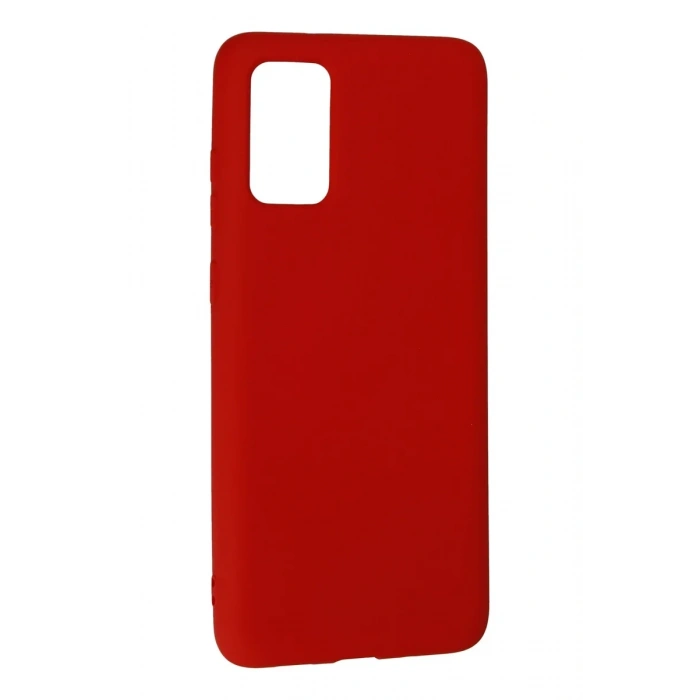 Newface Samsung Galaxy S20 Plus Kılıf Nano içi Kadife Silikon - Kırmızı