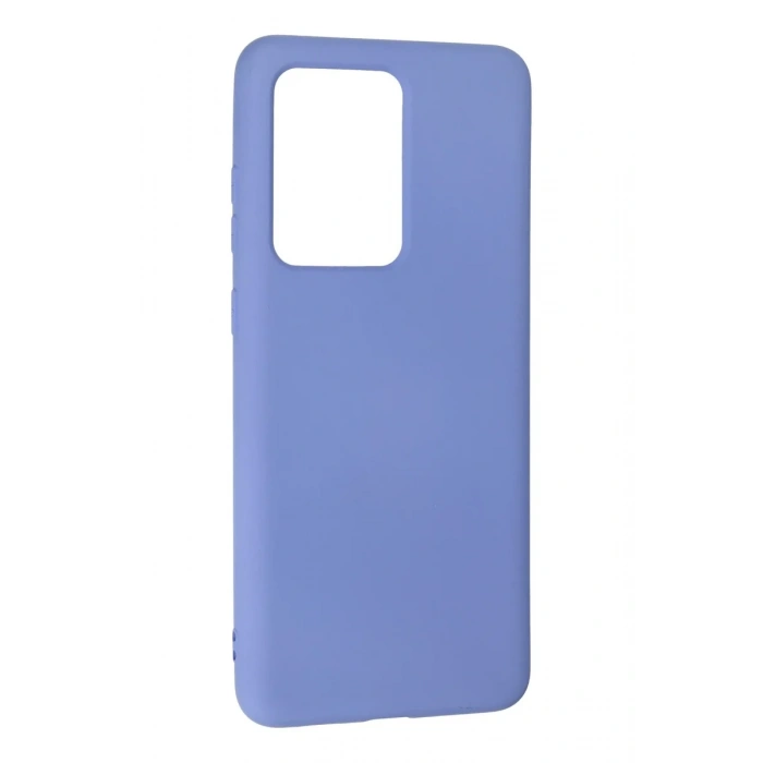 Newface Samsung Galaxy S20 Ultra Kılıf Nano içi Kadife Silikon - Lila