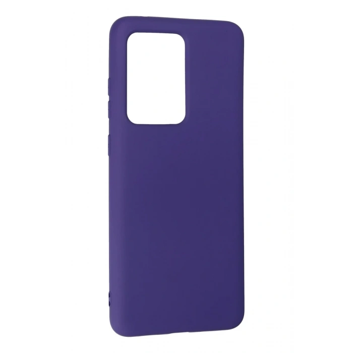 Newface Samsung Galaxy S20 Ultra Kılıf Nano içi Kadife Silikon - Mor