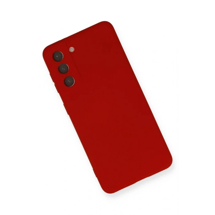 Newface Samsung Galaxy S21 Kılıf Nano içi Kadife Silikon - Kırmızı