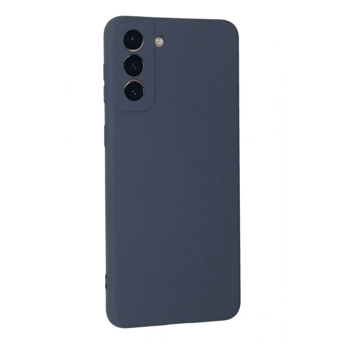 Newface Samsung Galaxy S21 Plus Kılıf Nano içi Kadife Silikon - Gri