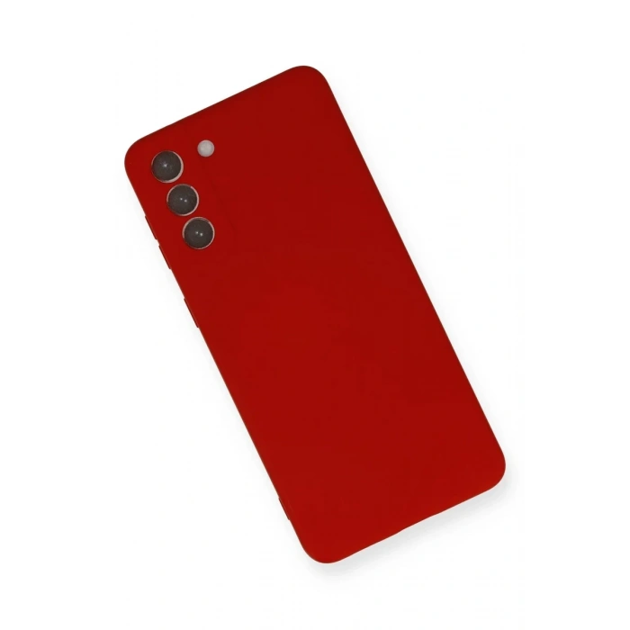 Newface Samsung Galaxy S21 Plus Kılıf Nano içi Kadife Silikon - Kırmızı