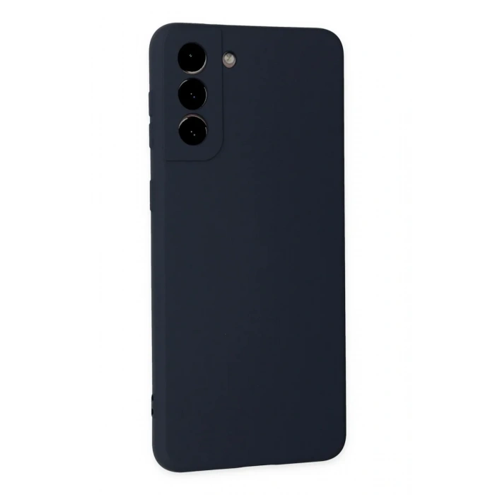 Newface Samsung Galaxy S21 Plus Kılıf Nano içi Kadife Silikon - Lacivert