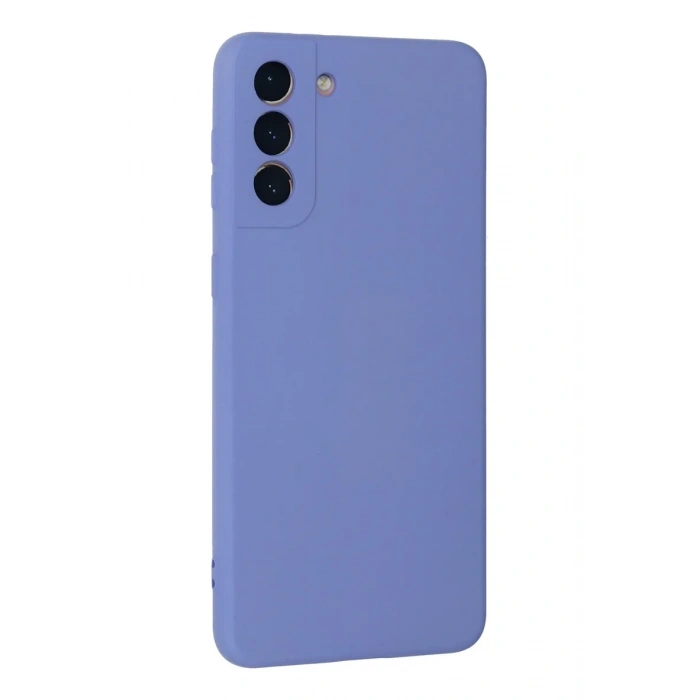 Newface Samsung Galaxy S21 Plus Kılıf Nano içi Kadife Silikon - Lila