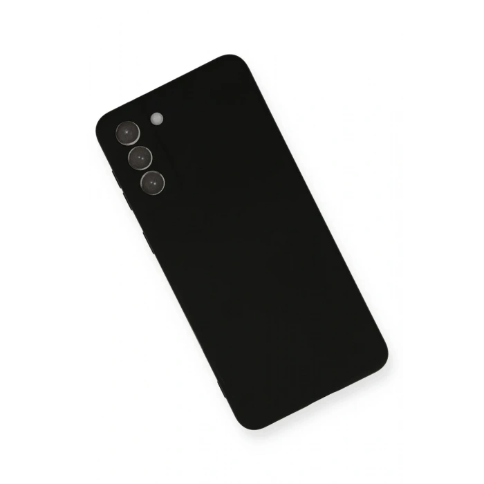 Newface Samsung Galaxy S21 Plus Kılıf Nano içi Kadife Silikon - Siyah