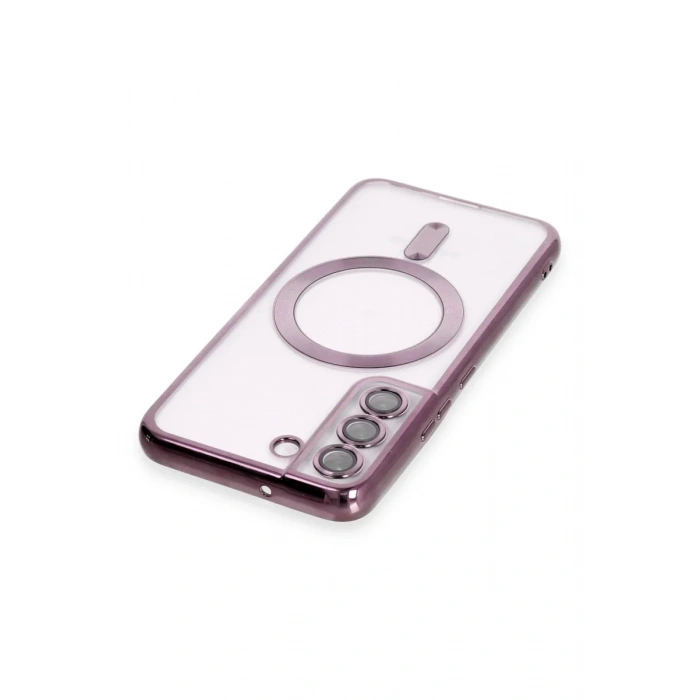 Newface Samsung Galaxy S22 Kılıf Kross Magneticsafe Kapak - Mor