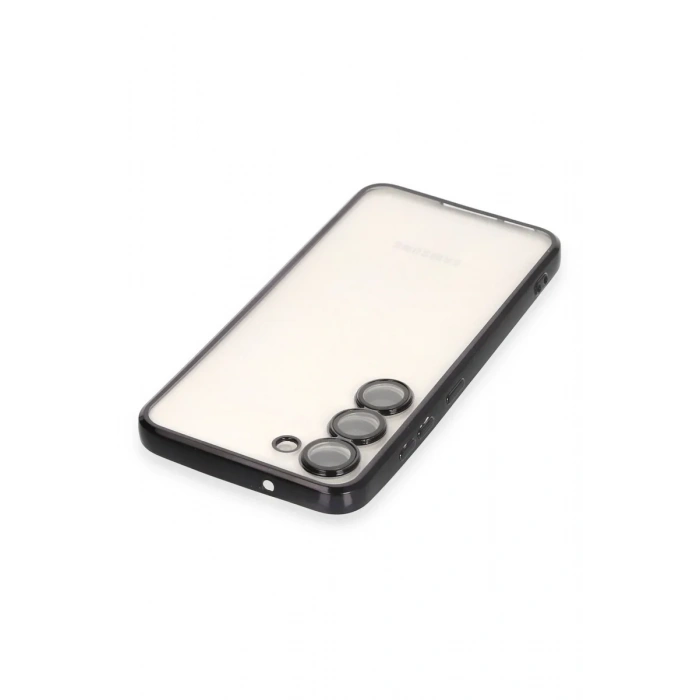 Newface Samsung Galaxy S23 Kılıf Razer Lensli Silikon - Siyah