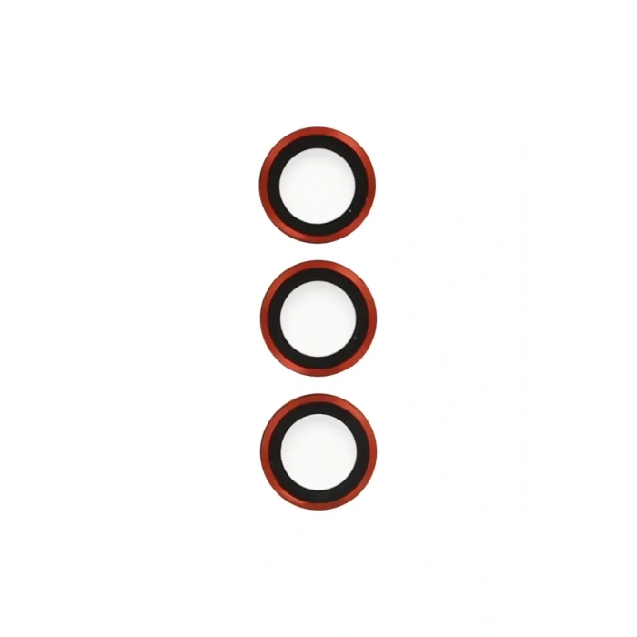 Newface Samsung Galaxy S23 Metal Kamera Lens - Kırmızı