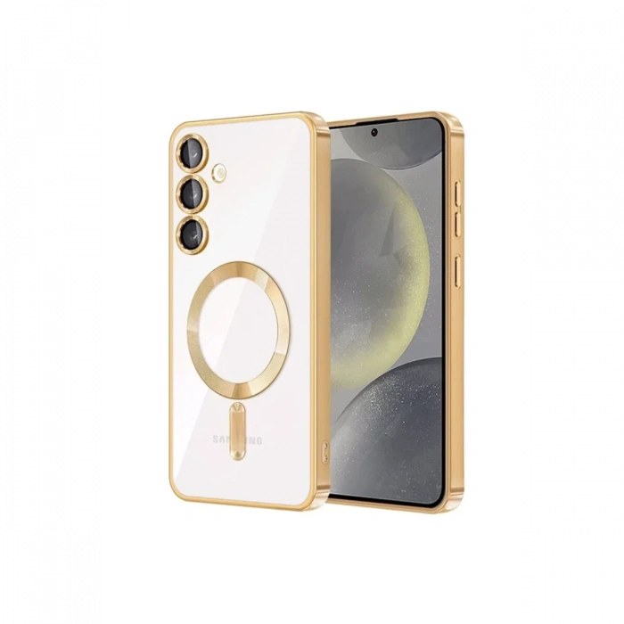 Newface Samsung Galaxy S23 Plus Kılıf Kross Magneticsafe Kapak - Gold