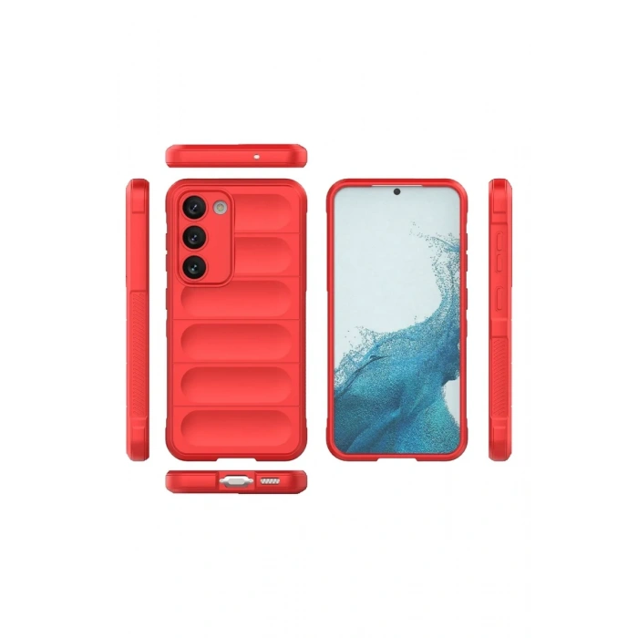 Newface Samsung Galaxy S23 Plus Kılıf Optimum Silikon - Kırmızı