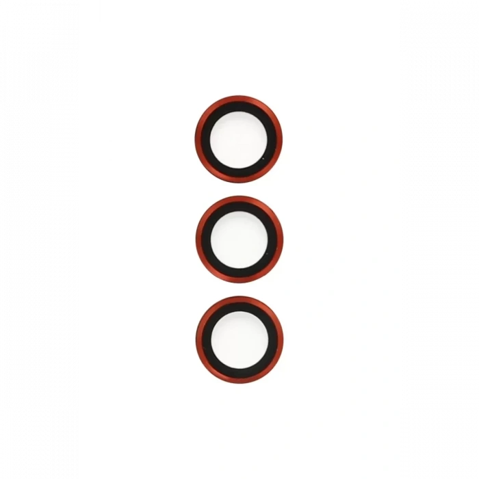 Newface Samsung Galaxy S23 Plus Metal Kamera Lens - Kırmızı