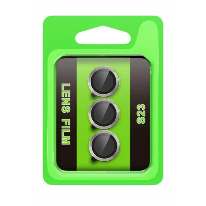 Newface Samsung Galaxy S23 Raze Metal Kamera Lens - Gri