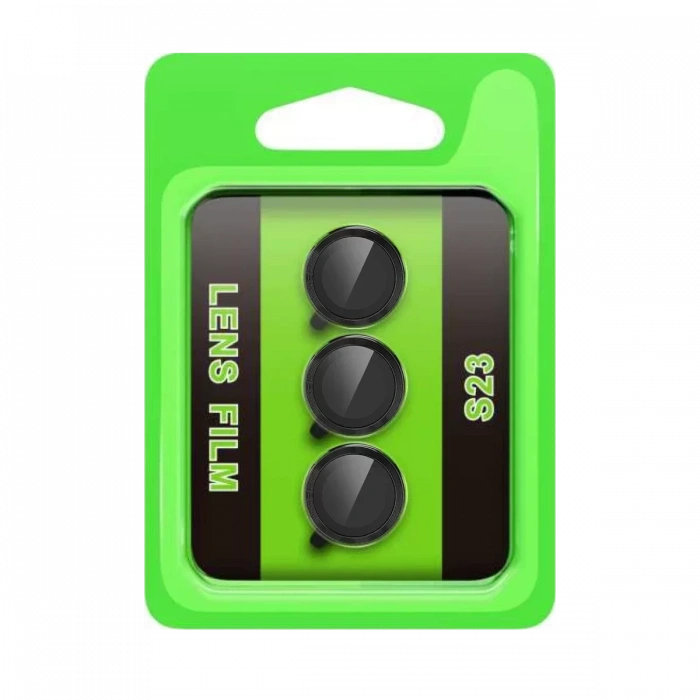 Newface Samsung Galaxy S23 Raze Metal Kamera Lens - Siyah