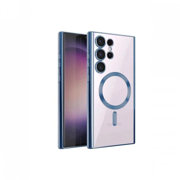 Newface Samsung Galaxy S23 Ultra Kılıf Kross Magneticsafe Kapak - Sierra Blue
