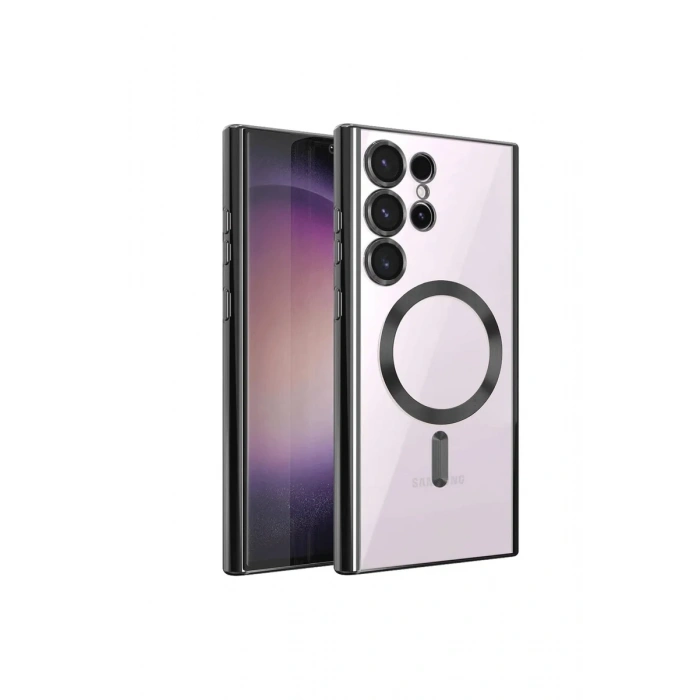 Newface Samsung Galaxy S23 Ultra Kılıf Kross Magneticsafe Kapak - Siyah