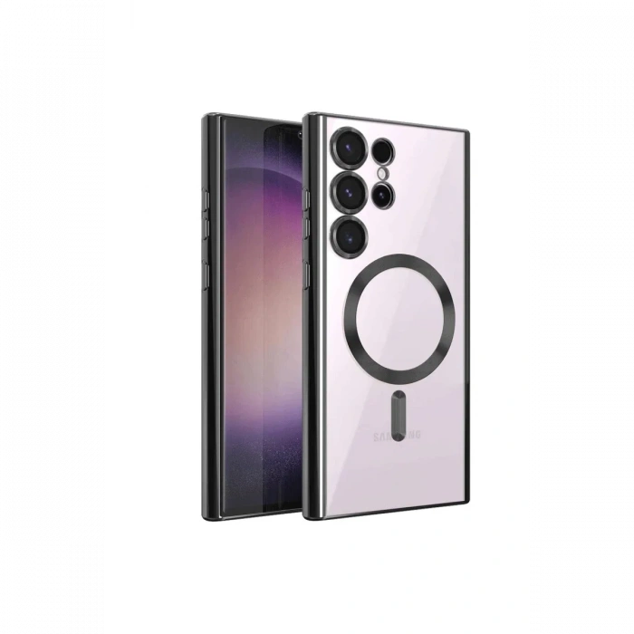 Newface Samsung Galaxy S23 Ultra Kılıf Kross Magneticsafe Kapak - Siyah
