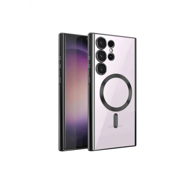 Newface Samsung Galaxy S23 Ultra Kılıf Kross Magneticsafe Kapak - Siyah