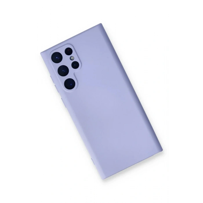 Newface Samsung Galaxy S23 Ultra Kılıf Nano içi Kadife Silikon - Lila