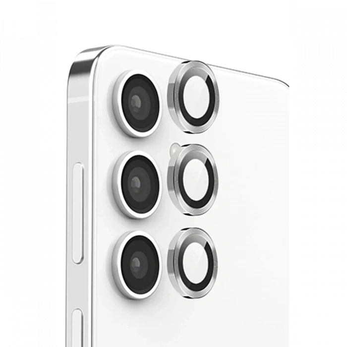 Newface Samsung Galaxy S24 Fe Raze Metal Kamera Lens - Gri