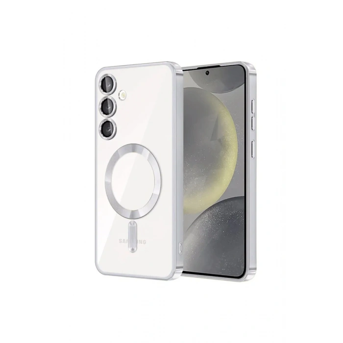 Newface Samsung Galaxy S24 Kılıf Kross Magneticsafe Kapak - Titan Gri
