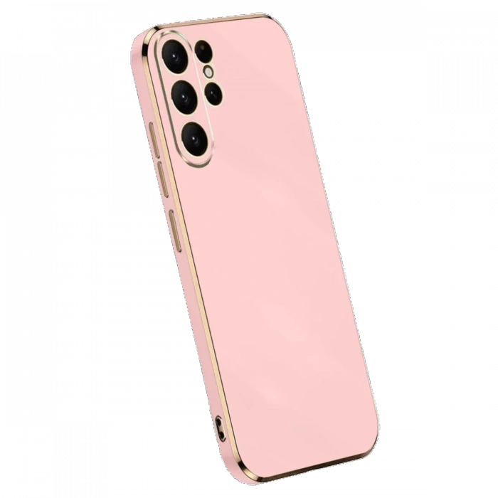 Newface Samsung Galaxy S25 Ultra Kılıf Volet Silikon - Pembe