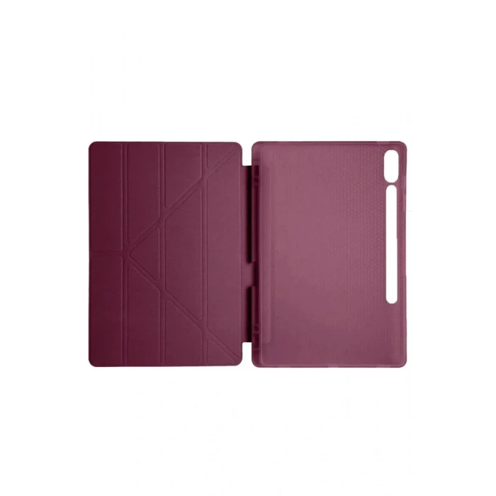 Newface Samsung Galaxy X510 Tab S9 FE 11 Kılıf Kalemlikli Mars Tablet Kılıfı - Mürdüm